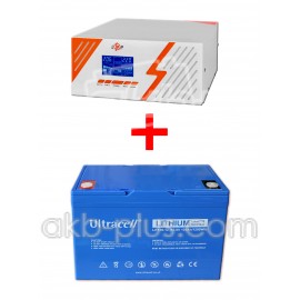 Комплект резервного питания LogicPower 1050Вт/ Ultracell LiFePO4 12В 100Aч 1,28кВт Grade A Комплект резервного питания LogicPower 1050Вт/ Ultracell LiFePO4 12В 100Aч 1,28кВт Grade A
